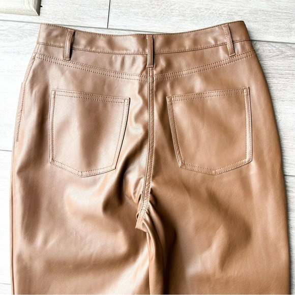 Oak + Fort VEGAN LEATHER PANT Slim Fit Pants - Picture 13 of 13